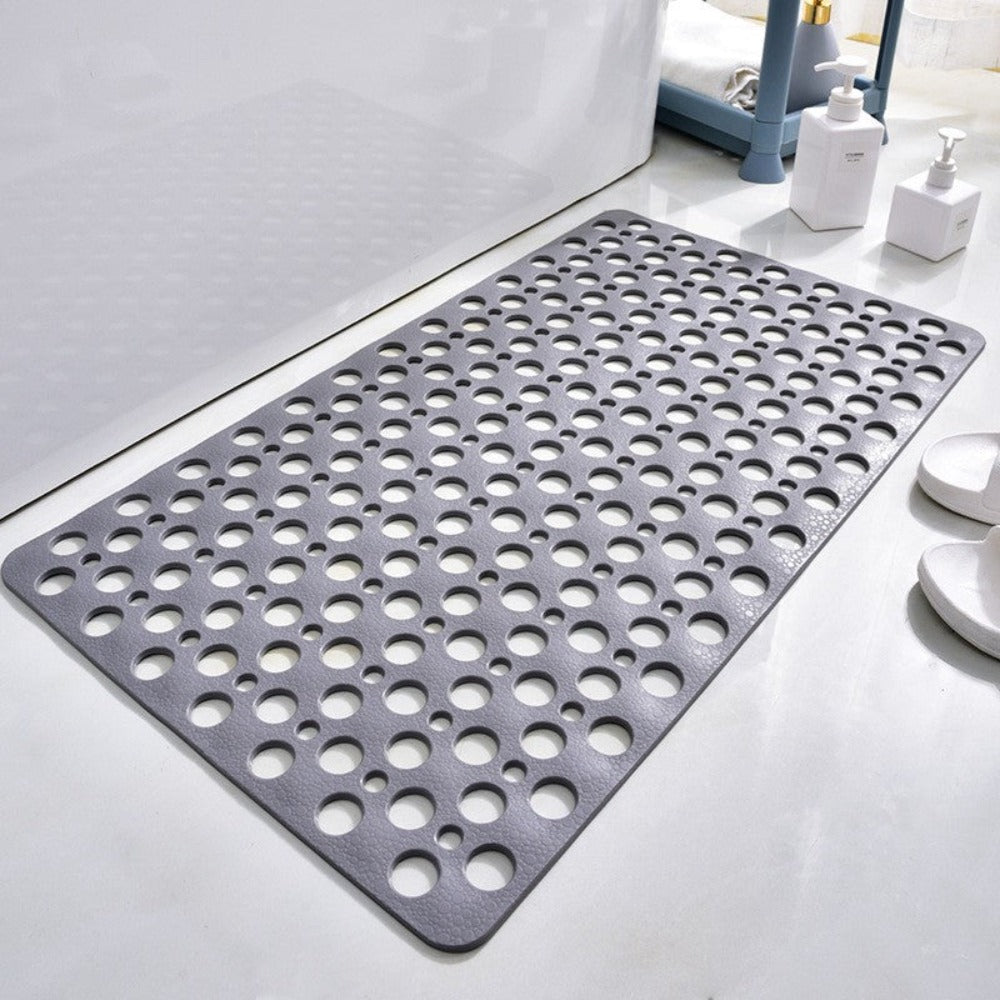 Non Slip Shower Mat in Pink with Antibacterial Surface for Bathroom 0