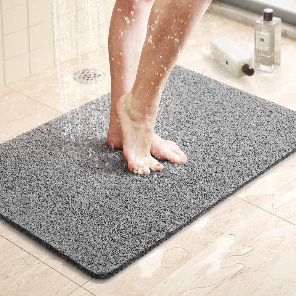 Non Slip Shower Mat in Soft Fabric with Quick Drainage, Custom Size 1