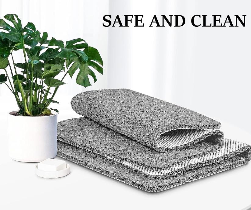 Non Slip Shower Mat in Soft Fabric with Quick Drainage, Custom Size 4