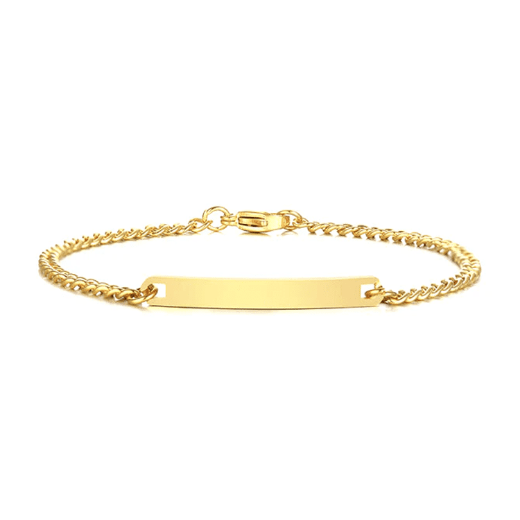 Personalized 18k Gold Plated Engraved Bracelet Set for Couples - Durable Stainless Steel, Customizable Names & Dates 0