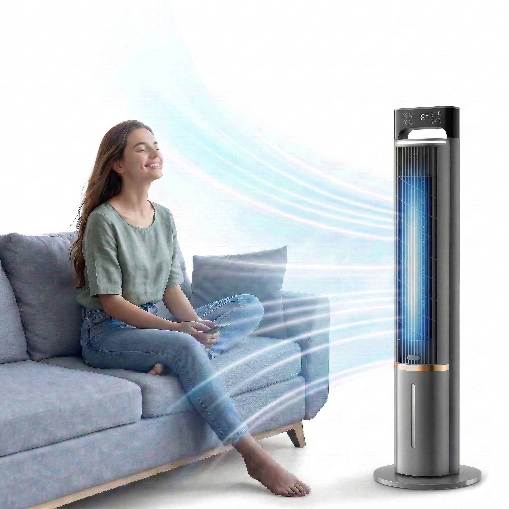Portable Air Conditioner for Bedroom with Remote Control and Ice Packs 0