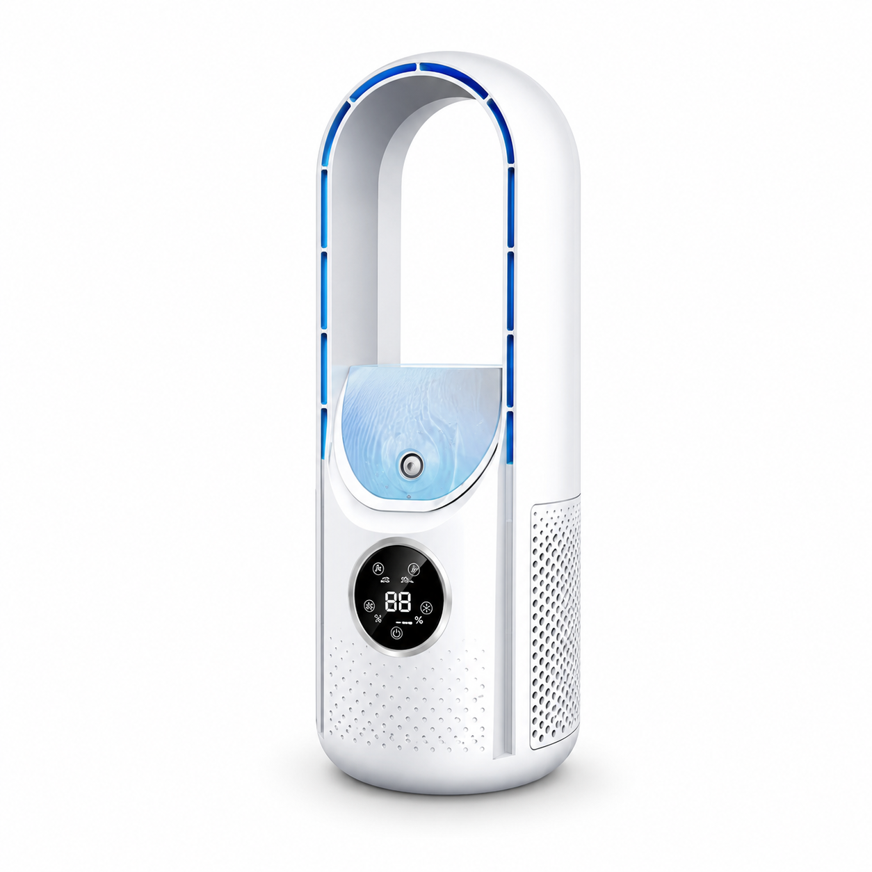 Portable Air Conditioner with Bladeless Design and Adjustable Fan Speeds for Home or Office