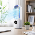 Portable Air Conditioner with Bladeless Design and Adjustable Fan Speeds for Home or Office