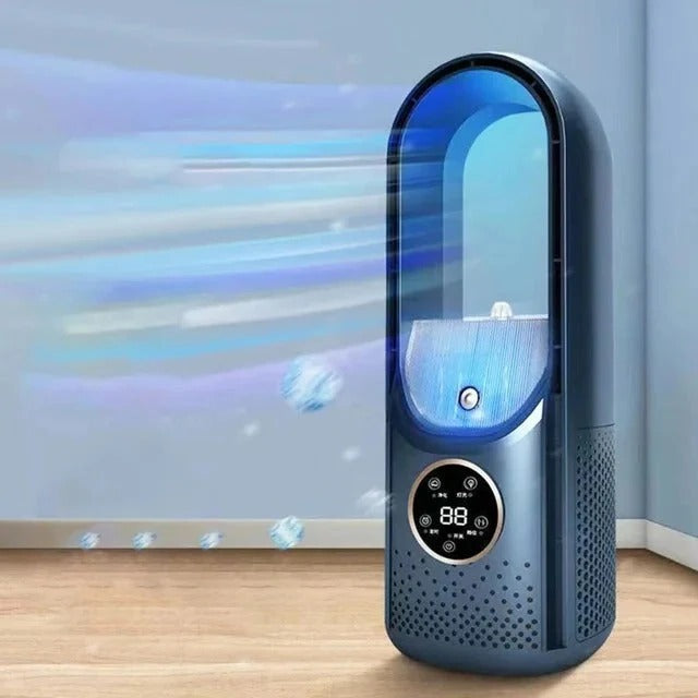 Portable Air Conditioner with Bladeless Design and Adjustable Fan Speeds for Home or Office 9