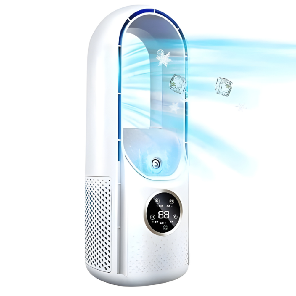 Portable Air Conditioner with Bladeless Design for Silent Cooling 0