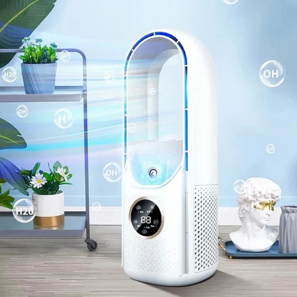 Portable Air Conditioner with Bladeless Design for Silent Cooling 1