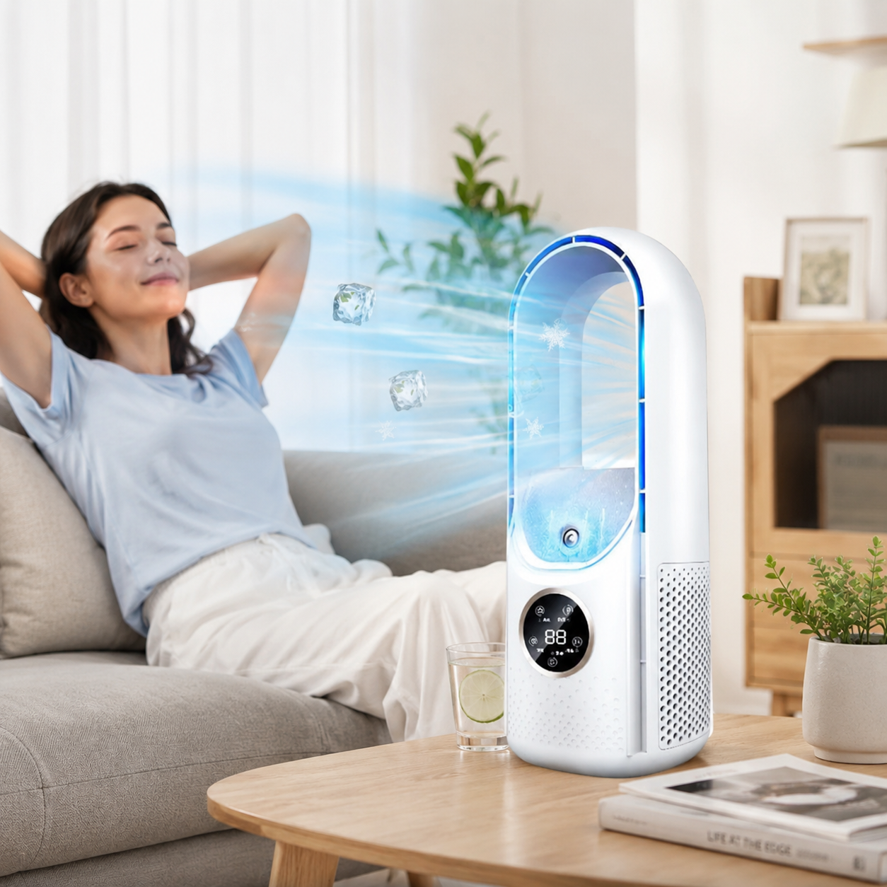 Portable Air Conditioner with Bladeless Design for Small Rooms 1