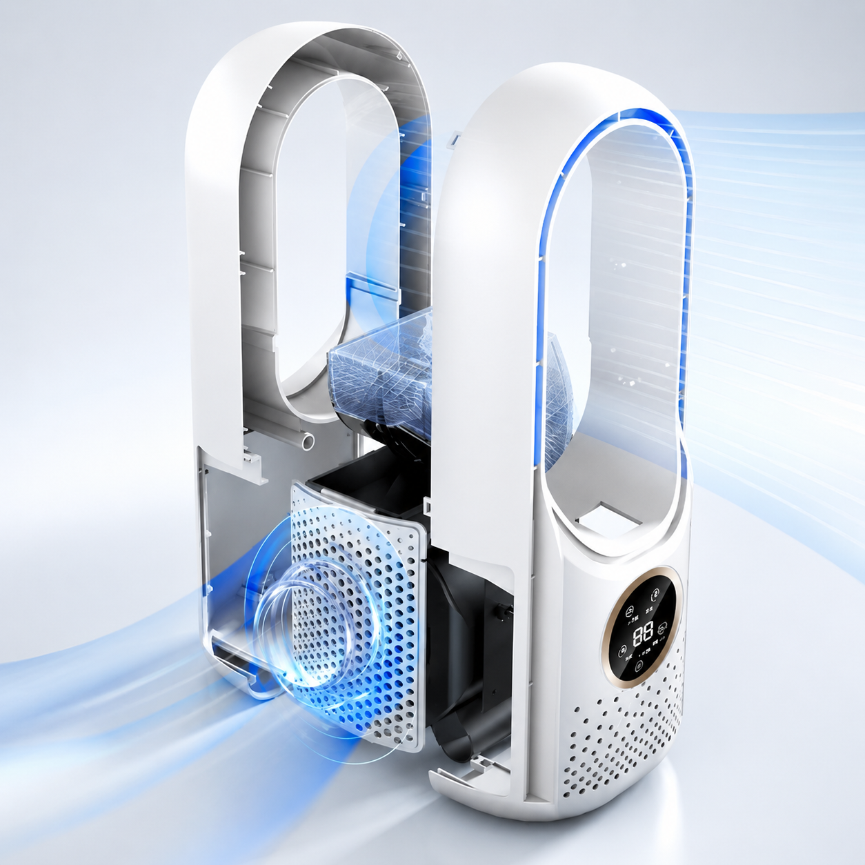Portable Air Conditioner with Bladeless Design for Small Rooms 2