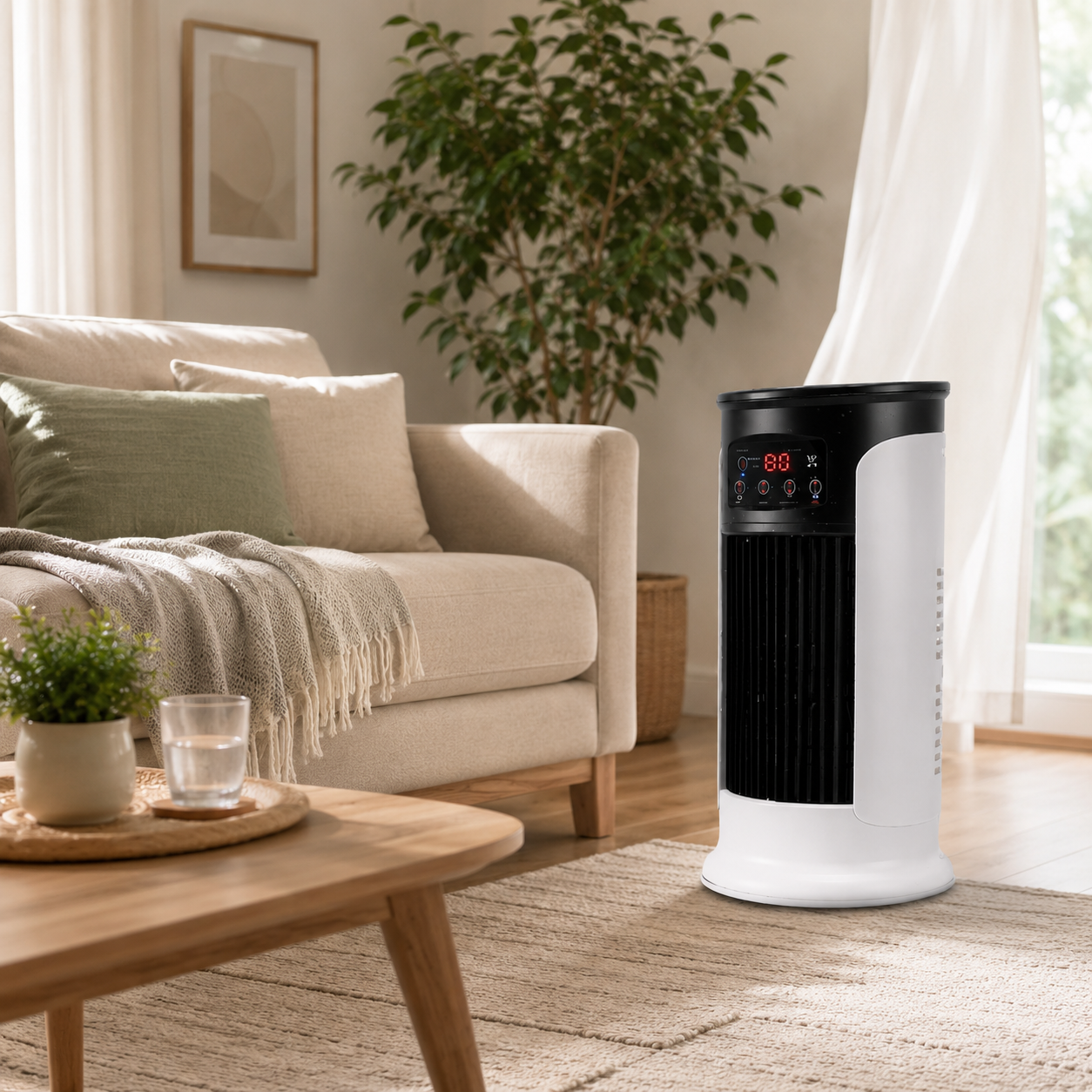 Portable Air Conditioner with Evaporative Cooling for Indoor Use 1