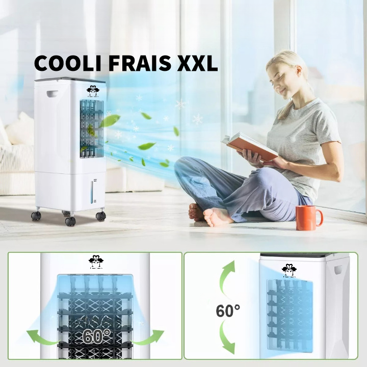 Portable Air Conditioner with Remote Control and Ice Cooler Bottles for Home Cooling 2