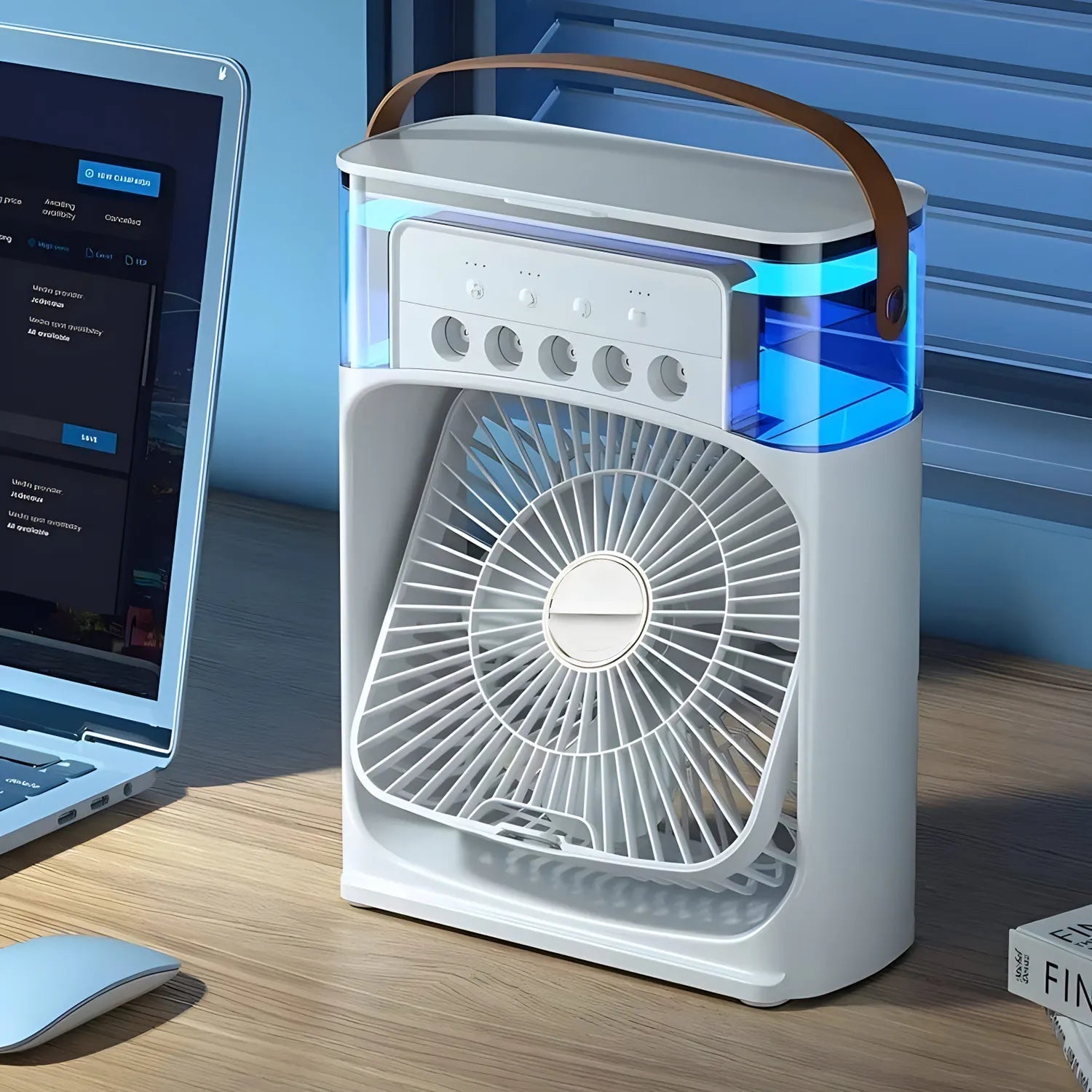 Portable Air Cooler with Humidifier and LED Light for Home Use 1