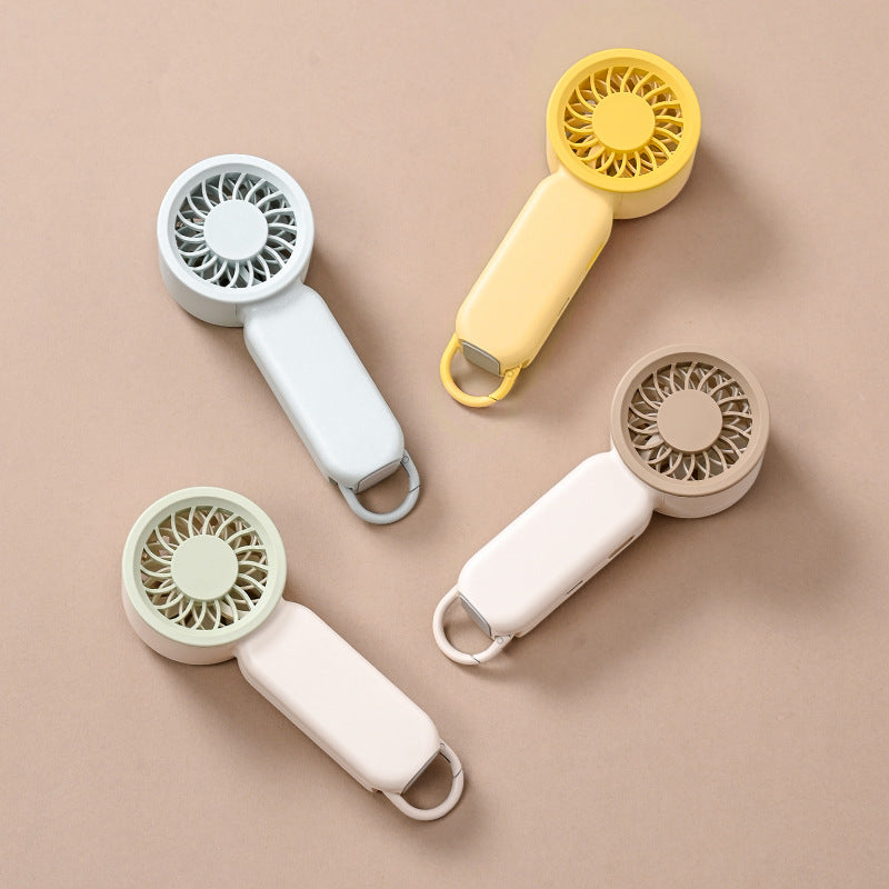 Portable Hand Held Fan in ABS with USB Rechargeable Battery for Travel 4