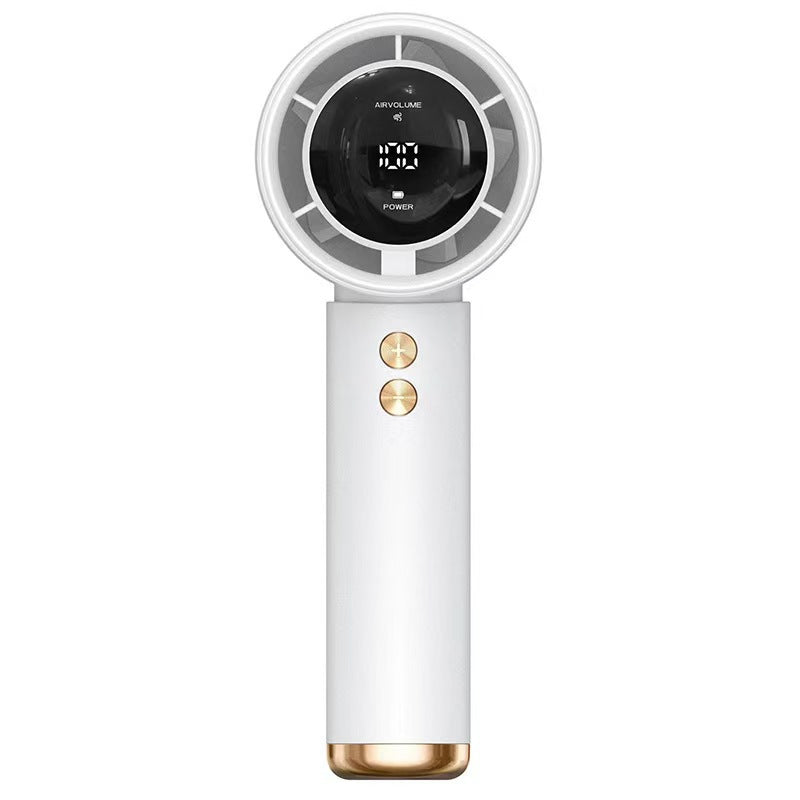 Portable Handheld Fan with Bladeless Design and LED Display for Travel 0
