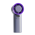 Portable Handheld Fan with USB Rechargeable Battery and 3 Speed Settings for Travel 0