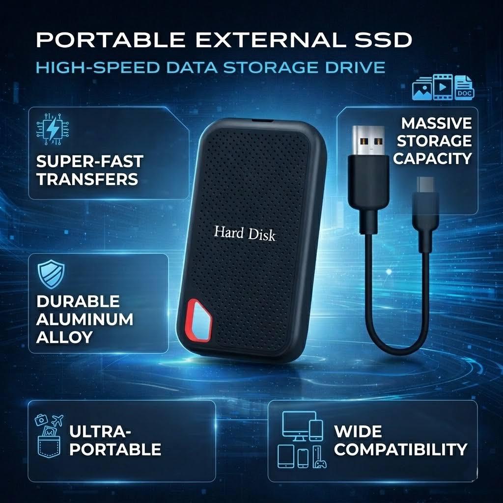 Portable SSD Drive in Anodized Aluminium Alloy with Type-C Interface 3