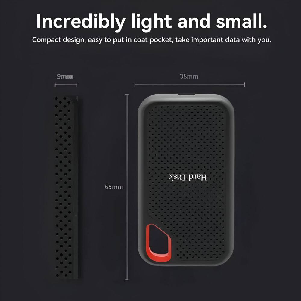 Portable SSD Drive in Anodized Aluminium Alloy with Type-C Interface 5