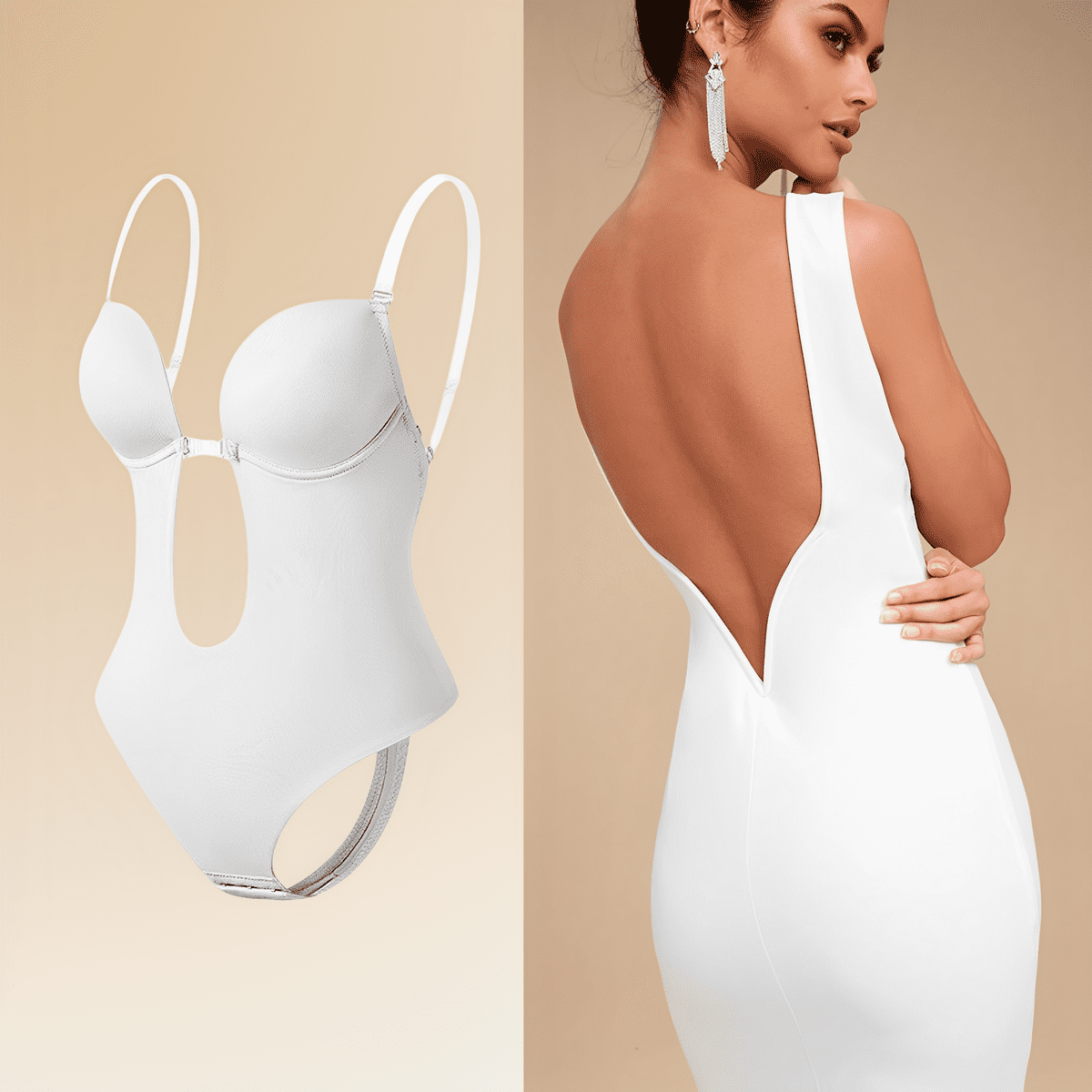 Risa - Backless Bodysuit Bra for Women | Seamless Support & Smooth Fit 2