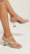 Stephanie - Strappy Heeled Sandals with Block Heel for Weddings & Elegance 0