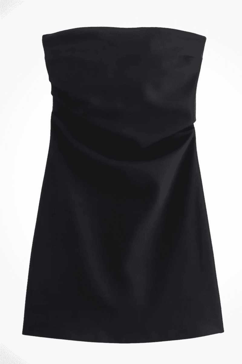 Strapless Bodycon Mini Dress - Women's Summer Dress with Bandeau Neckline 1