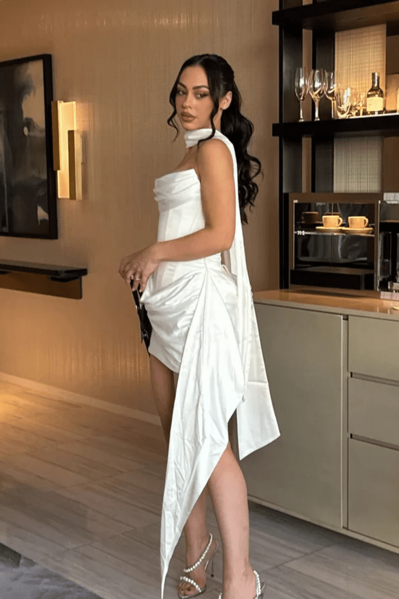 Strapless Corset Mini Satin Dress for Women - Perfect Cocktail & Formal Dresses 5