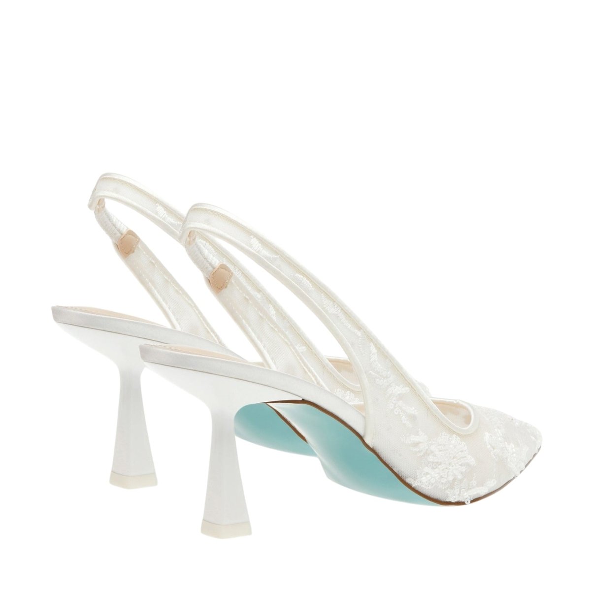 Tabitha Black Slingback Heels with Hand-Beaded Lace Detail for Elegant Style 7