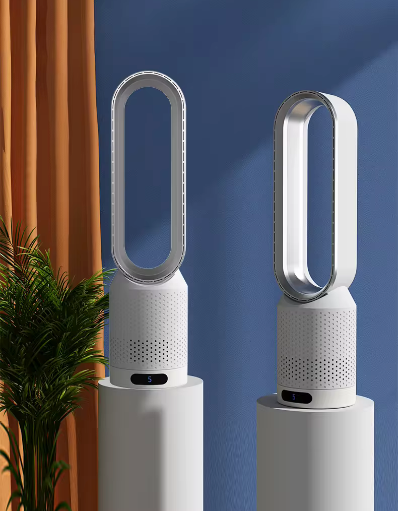 Tower Fan with Remote Control and Air Purifier, 22 Inch Bladeless Design 2