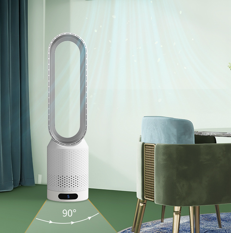 Tower Fan with Remote Control and Air Purifier, 22 Inch Bladeless Design 3