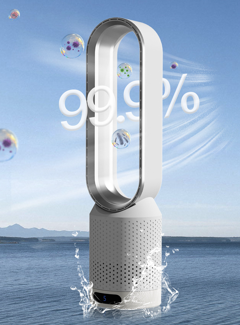 Tower Fan with Remote Control and Air Purifier, 22 Inch Bladeless Design 5