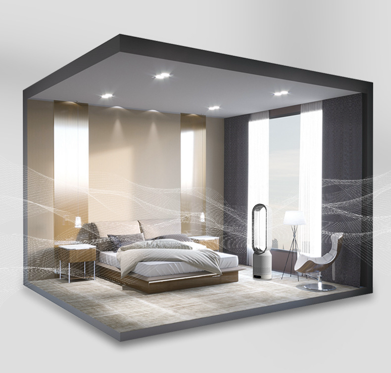 Tower Fan with Remote Control and Air Purifier, 22 Inch Bladeless Design 6