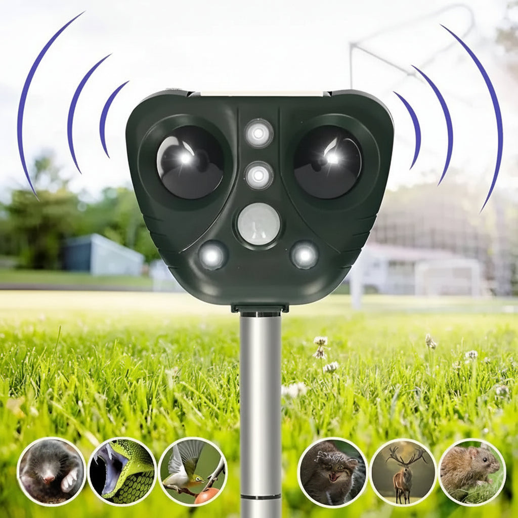 Ultrasonic Bird Deterrent with Solar Power for Garden and Outdoor Use 7