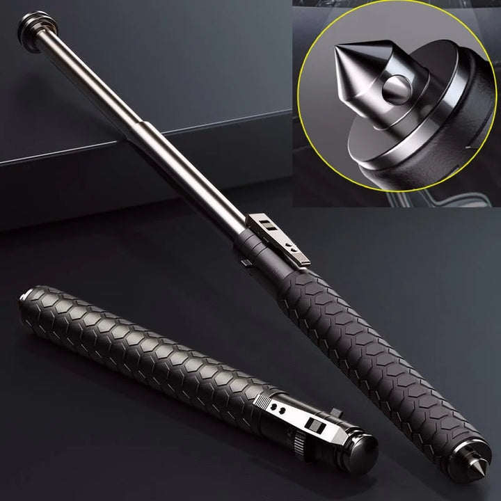 Walking Stick in Alloy Steel with Textured Anti-Slip Grip for Hiking 0